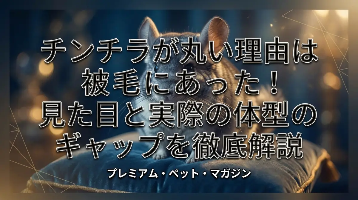 チンチラが丸い理由は被毛にあった！見た目と実際の体型のギャップを徹底解説