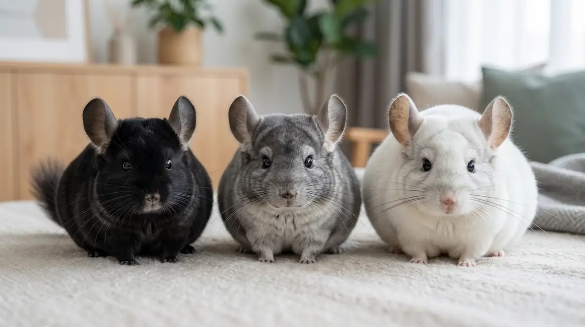 【豆知識】チンチラはカラーで丸さの印象が変わる？