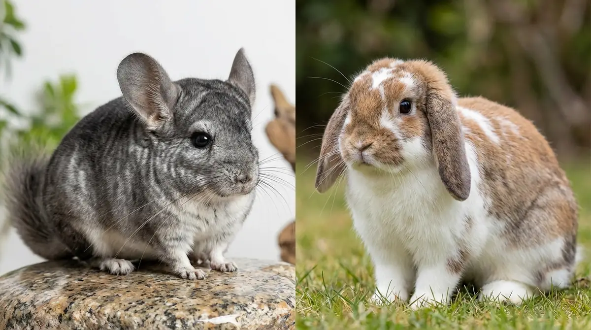 チンチラとうさぎの外見・見た目を比較