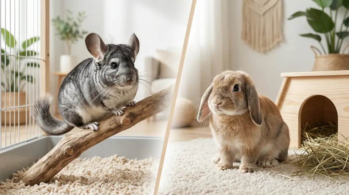 チンチラとうさぎはどっちが飼いやすい？飼育難易度を比較