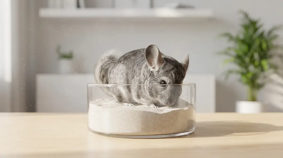 チンチラの砂浴びのやり方｜初心者向け5ステップ