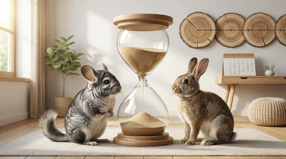 チンチラとうさぎの寿命を比較｜長期的な覚悟が必要