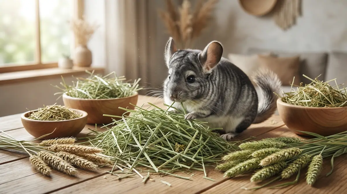 チンチラの主食｜牧草（チモシー）の種類と与え方