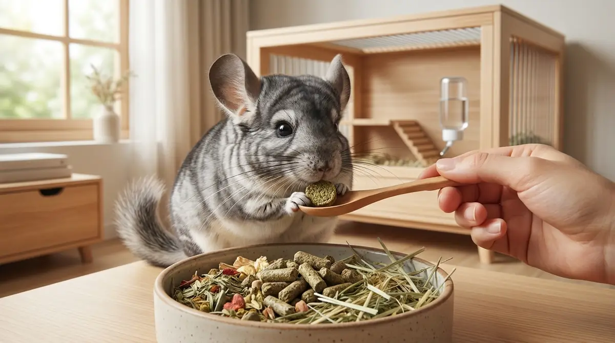 チンチラの副食｜ペレットの選び方と適正量