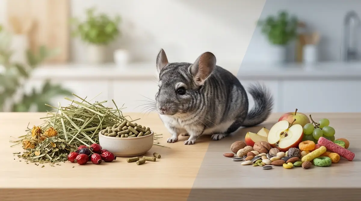 チンチラの餌で与えていいもの・ダメなもの一覧