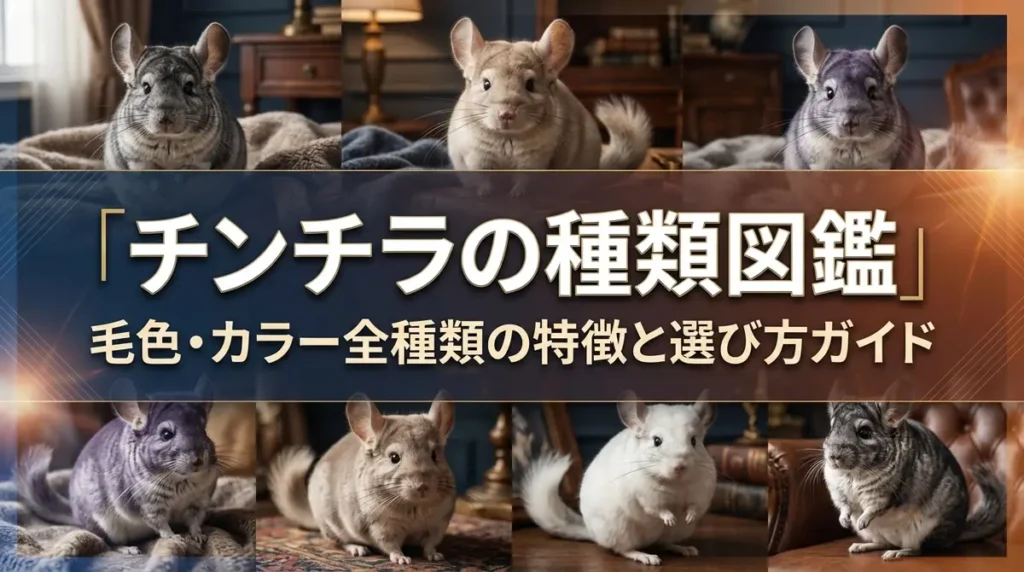 チンチラの種類図鑑｜毛色・カラー全種類の特徴と選び方ガイド