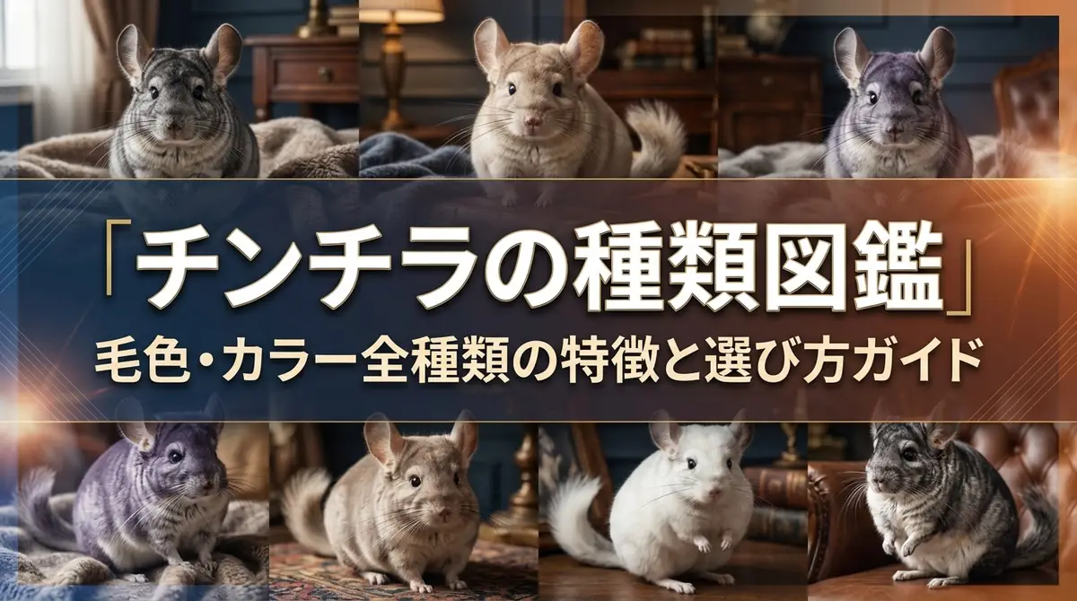 チンチラの種類図鑑｜毛色・カラー全種類の特徴と選び方ガイド