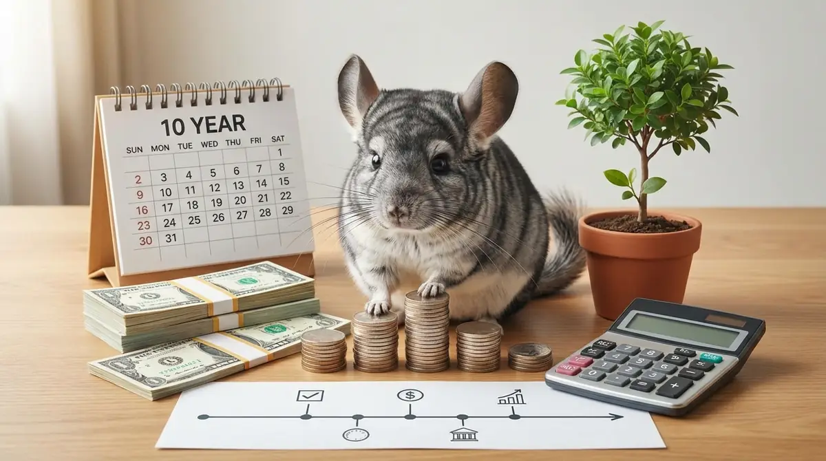 チンチラを10年飼うと総額いくら?生涯費用シミュレーション