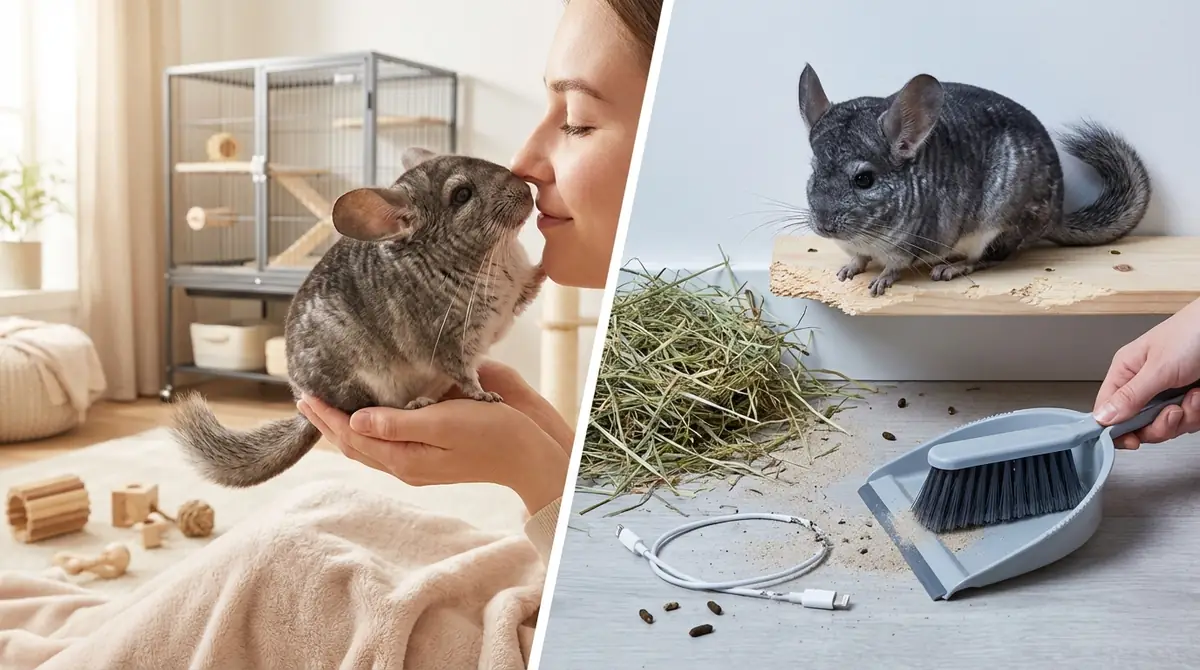 チンチラをペットにするメリット・デメリット