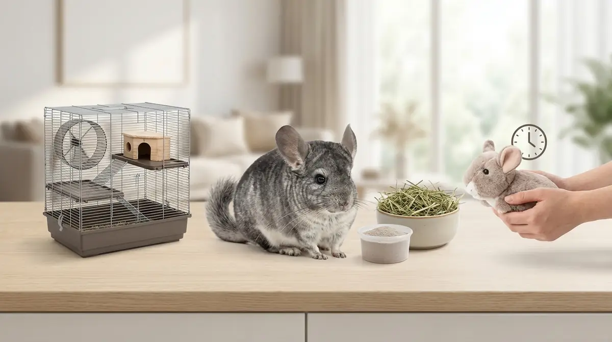 チンチラをペットに迎える前に確認すべき3つのこと