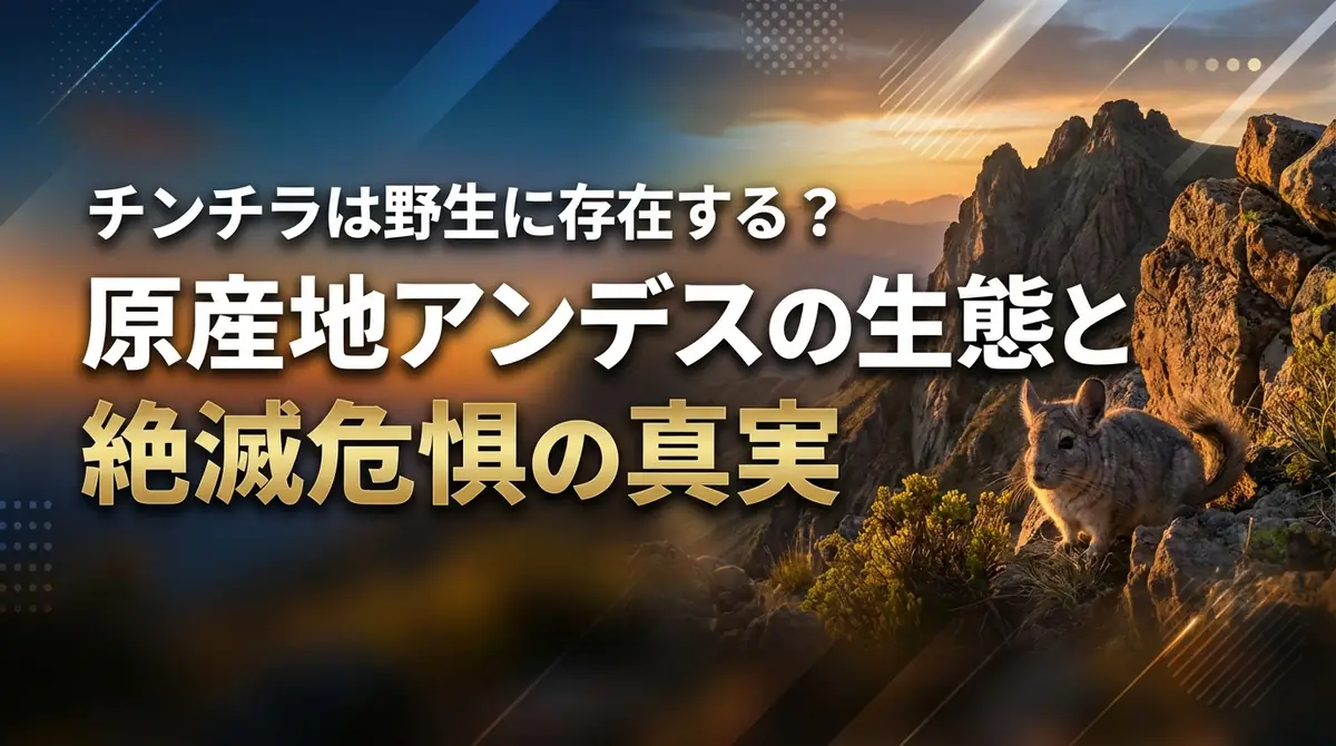 チンチラは野生に存在する？原産地アンデスの生態と絶滅危惧の真実