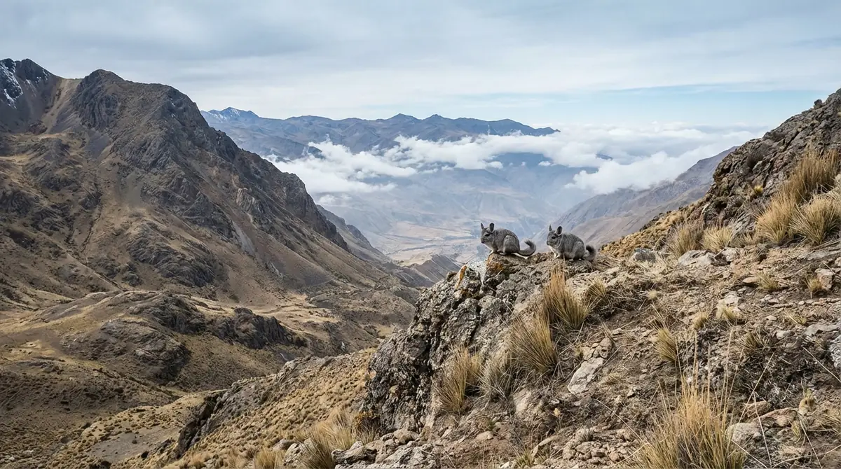 野生チンチラの原産地はどこ？アンデス山脈の過酷な環境