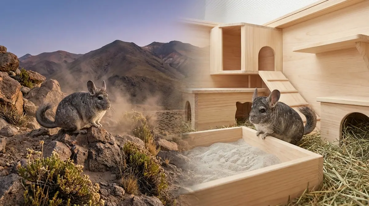 野生の習性から学ぶチンチラ飼育5つのヒント