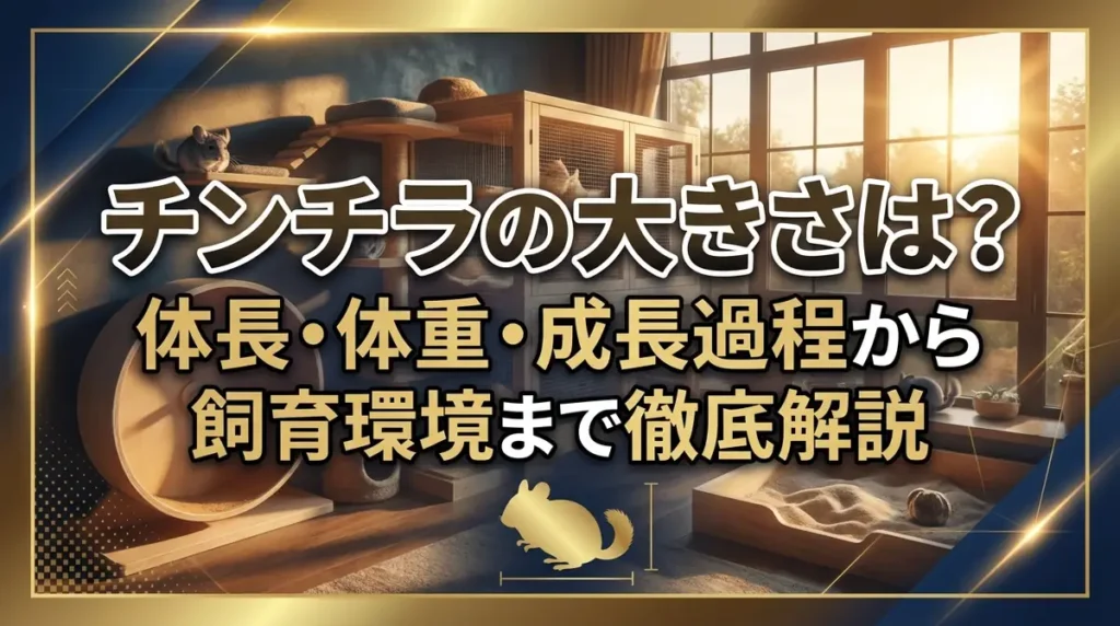 チンチラの大きさは？体長・体重・成長過程から飼育環境まで徹底解説