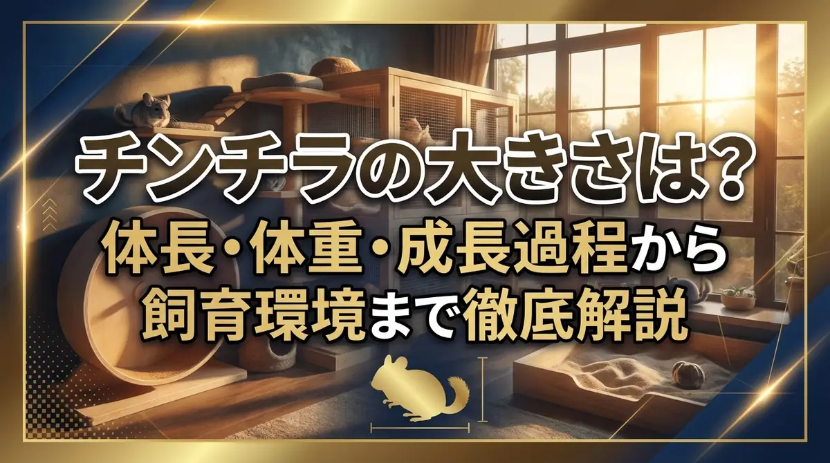 チンチラの大きさは？体長・体重・成長過程から飼育環境まで徹底解説