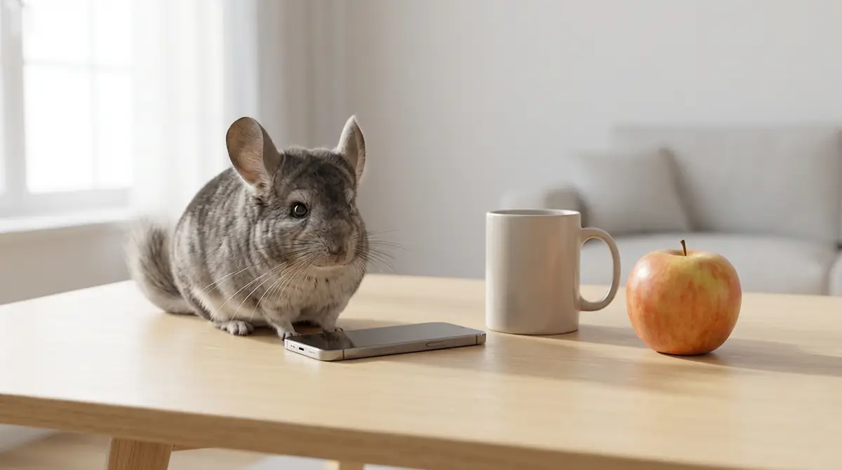 チンチラの大きさを身近なもので実感しよう
