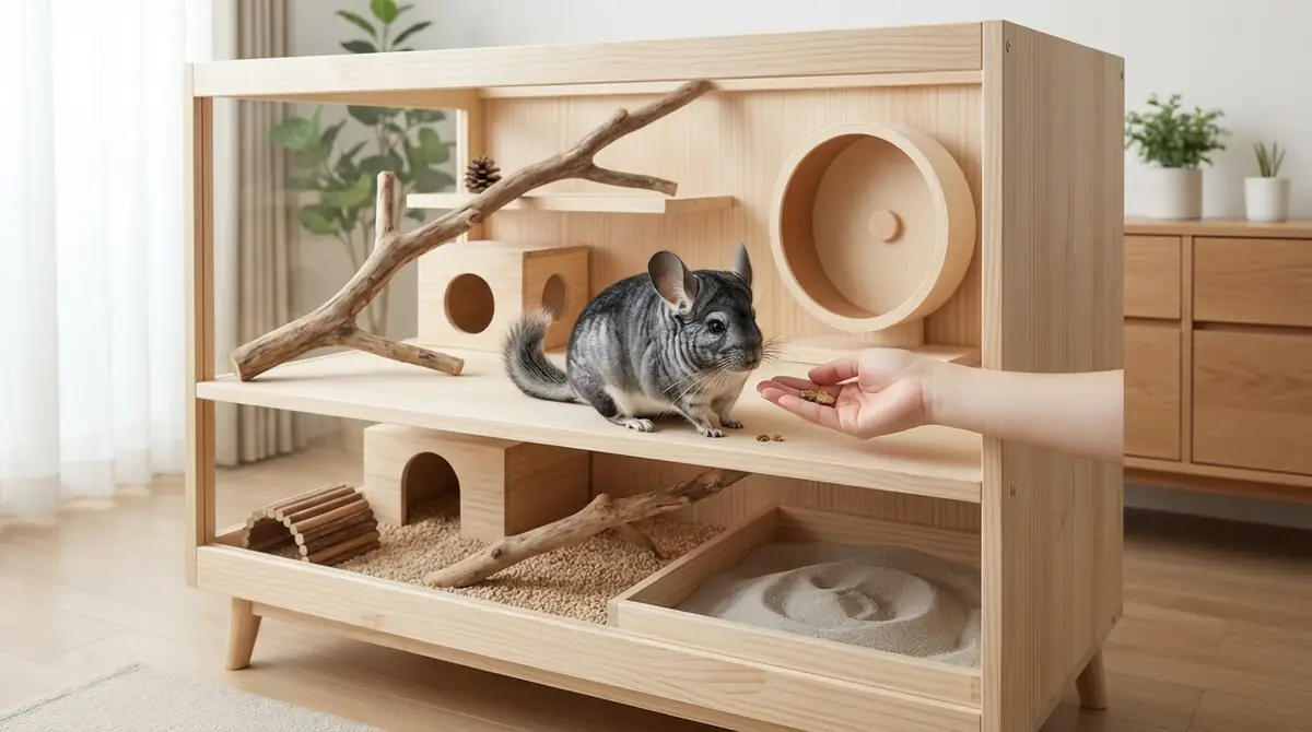 チンチラの大きさから考える飼育環境の整え方