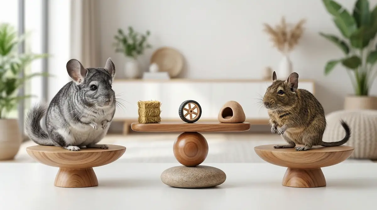 チンチラとデグーはどっちを飼うべき？3つの判断基準で結論