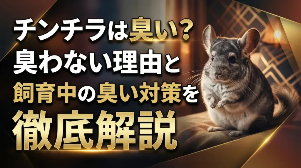チンチラは臭い？臭わない理由と飼育中の臭い対策を徹底解説