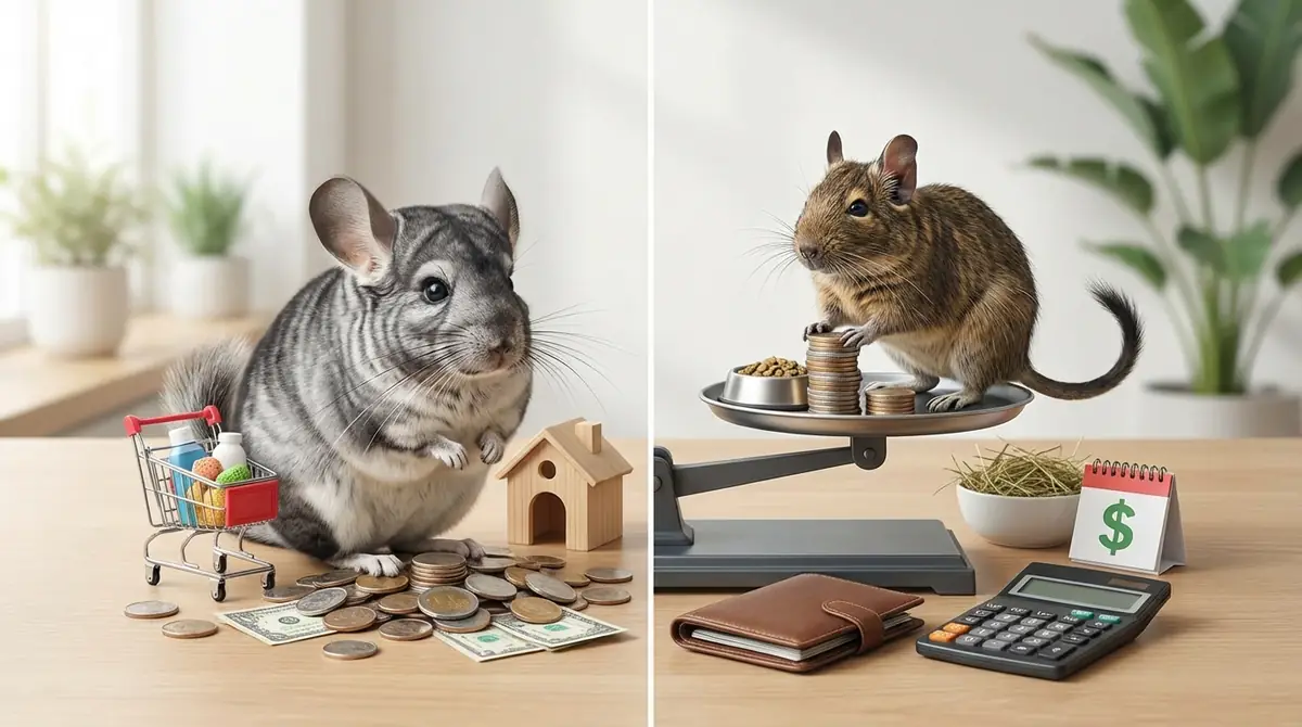 チンチラとデグーの費用を比較｜初期費用と月々の維持費