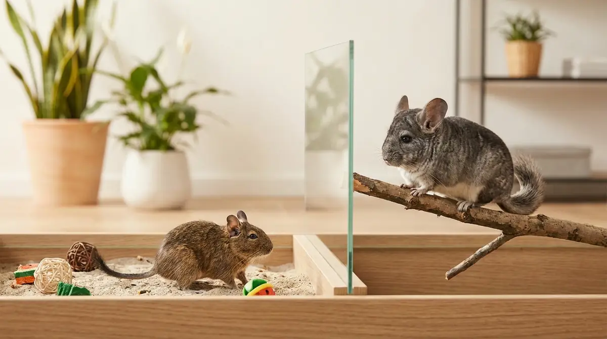 チンチラとデグーは一緒に飼える？同居の可否を解説