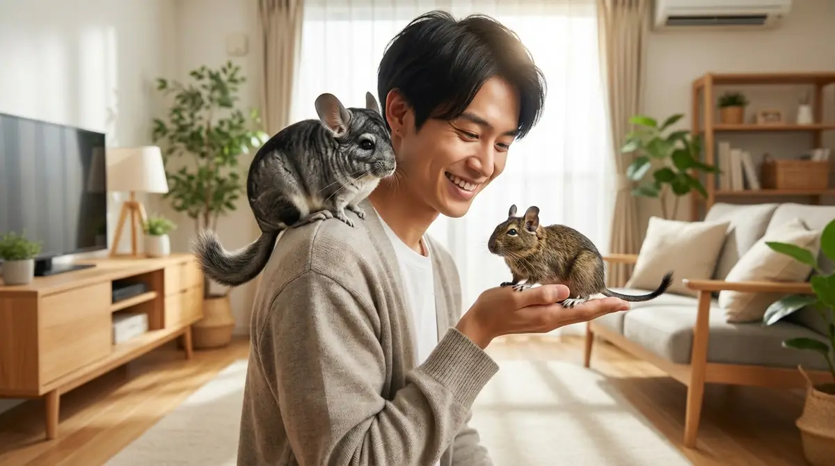 飼育者が語るチンチラ・デグーのリアルな体験談