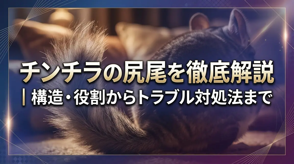 チンチラの尻尾を徹底解説|構造・役割からトラブル対処法まで