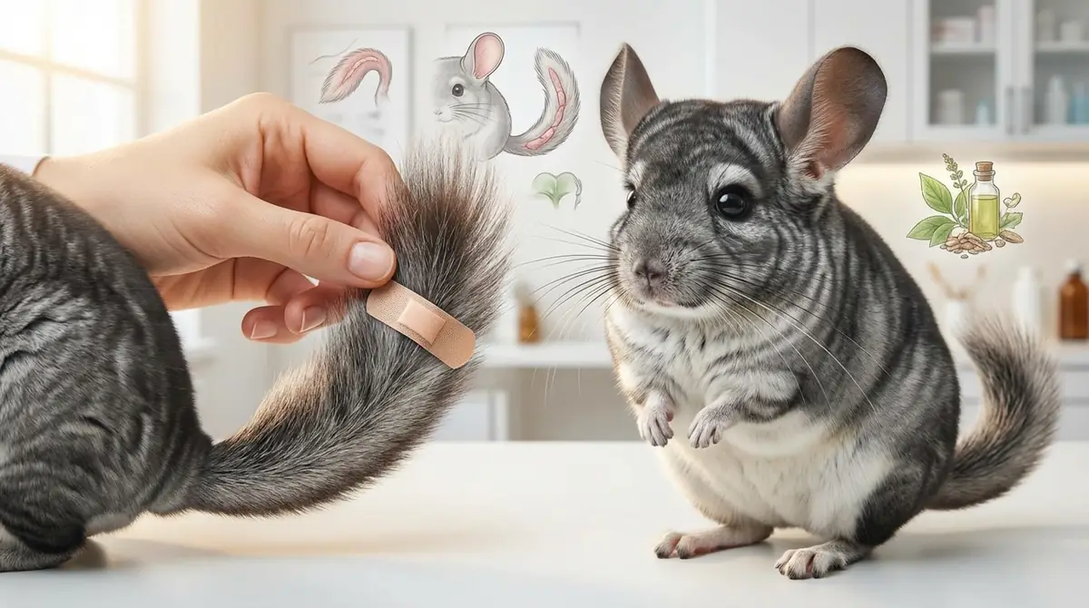 チンチラの尻尾トラブル|症状別の原因と対処法