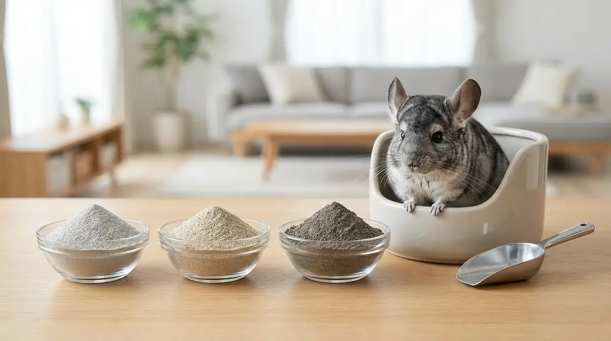 チンチラ用の砂の種類と選び方｜失敗しない3つのポイント