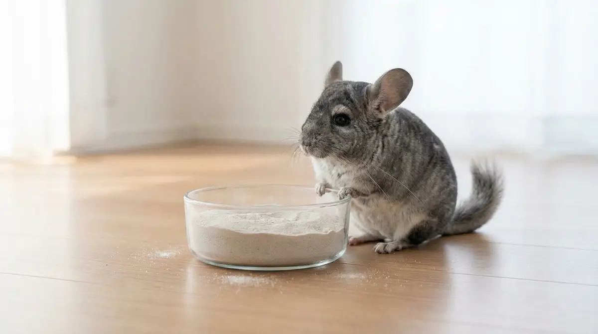 チンチラが砂浴びをしないときの原因と対処法