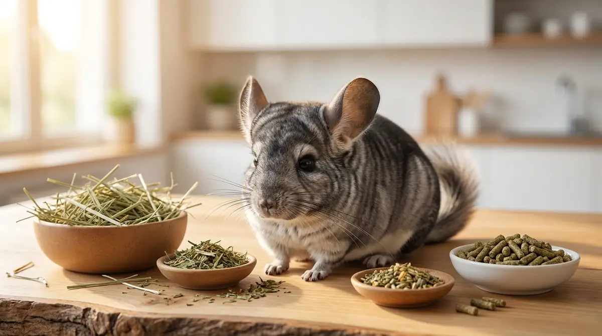 チンチラは何を食べる?食べ物の基本を知ろう