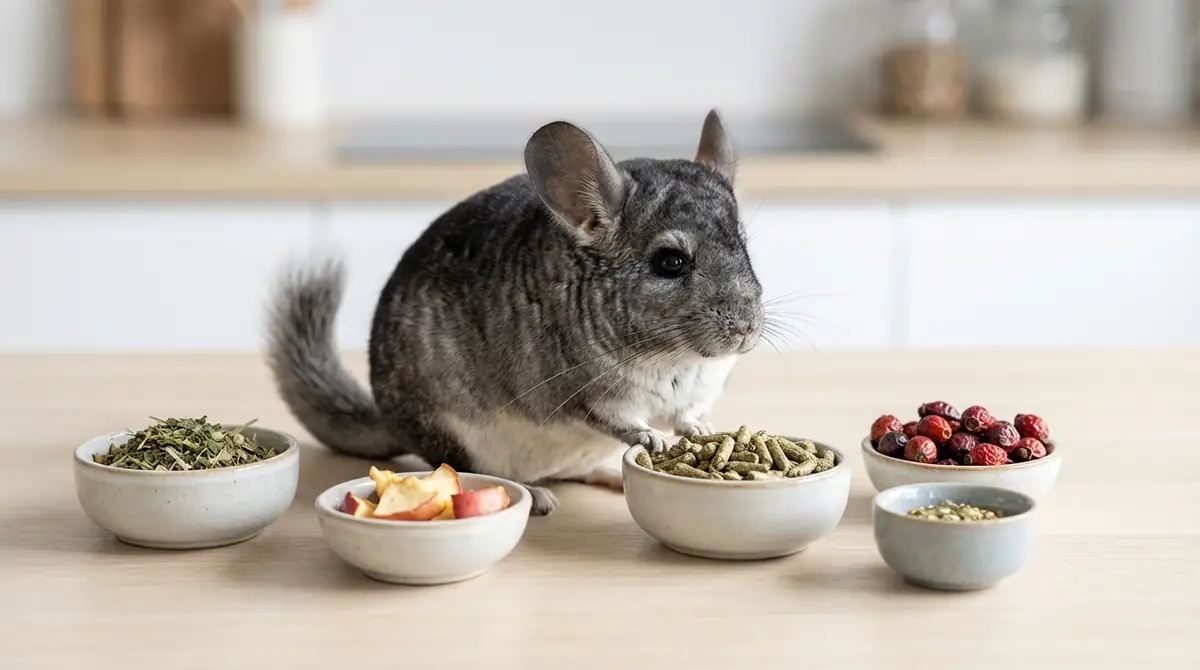 チンチラに与えてOKな食べ物一覧