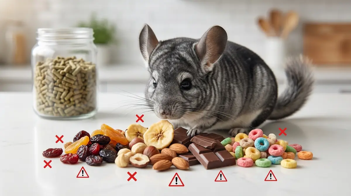 チンチラに絶対NGなおやつ【危険度別リスト】