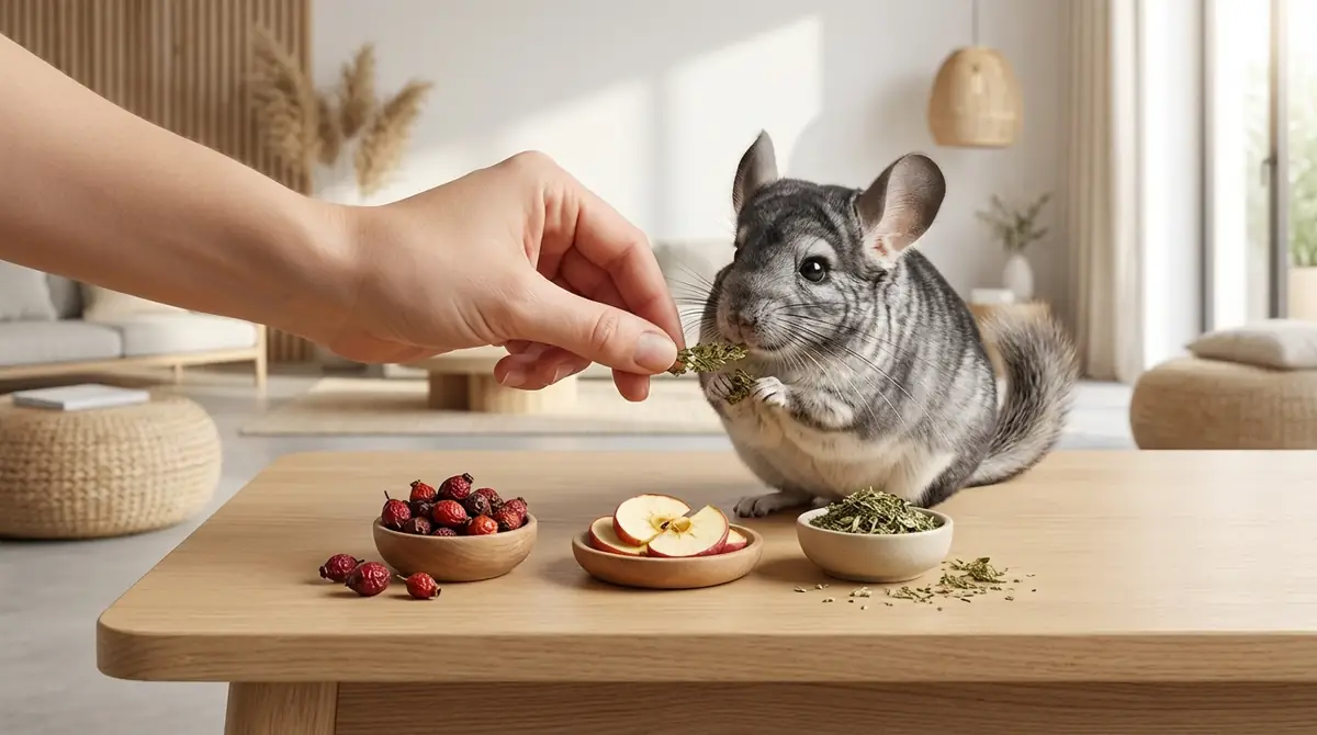 チンチラへのおやつの正しいあげ方【実践3ステップ】