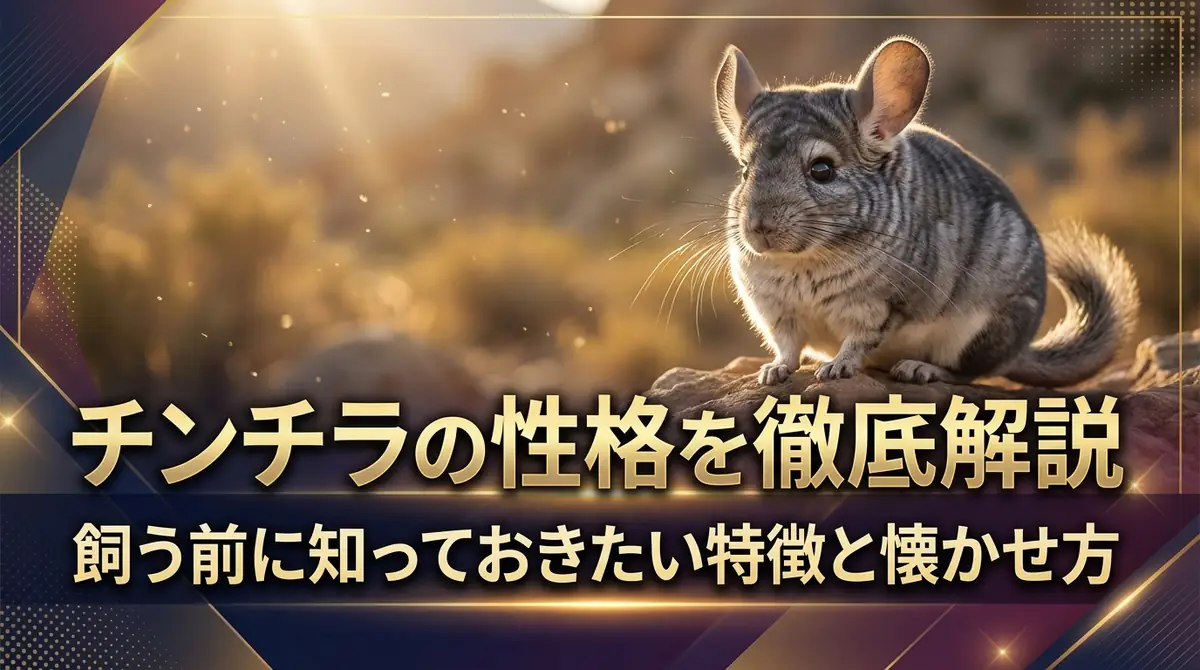 チンチラの性格を徹底解説｜飼う前に知っておきたい特徴と懐かせ方