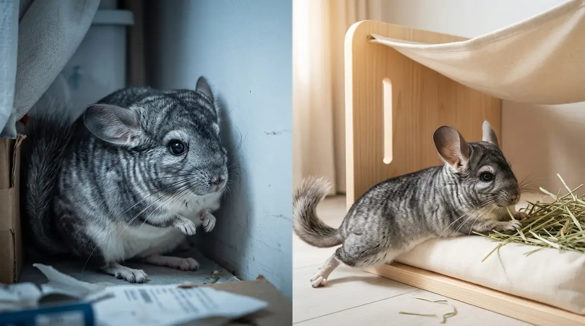 チンチラのストレスサインと対処法