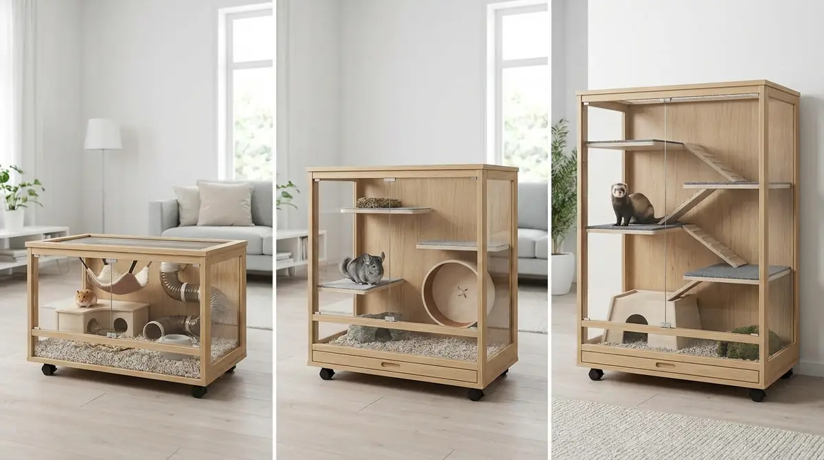 【図解】ケージサイズ別レイアウトパターン3選