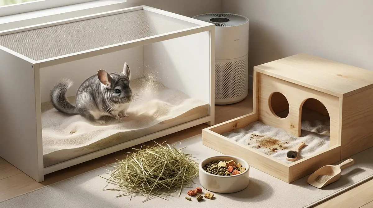 チンチラ飼育で匂いが発生する4つの原因