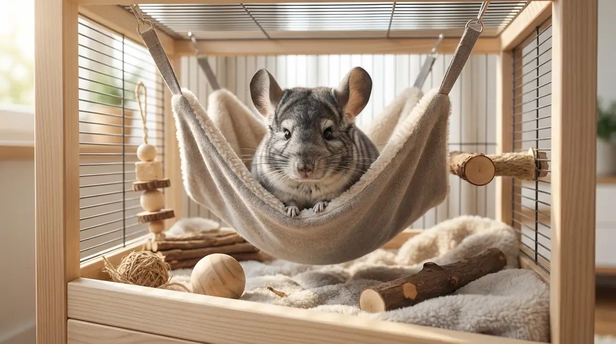 チンチラにハンモックは必要？導入メリットと注意点
