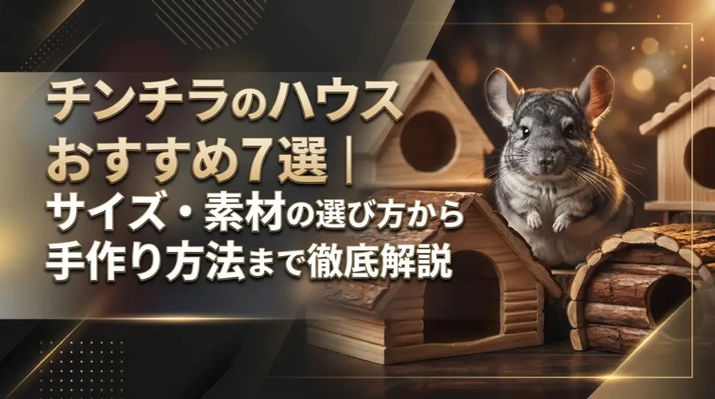 チンチラのハウスおすすめ7選｜サイズ・素材の選び方から手作り方法まで徹底解説