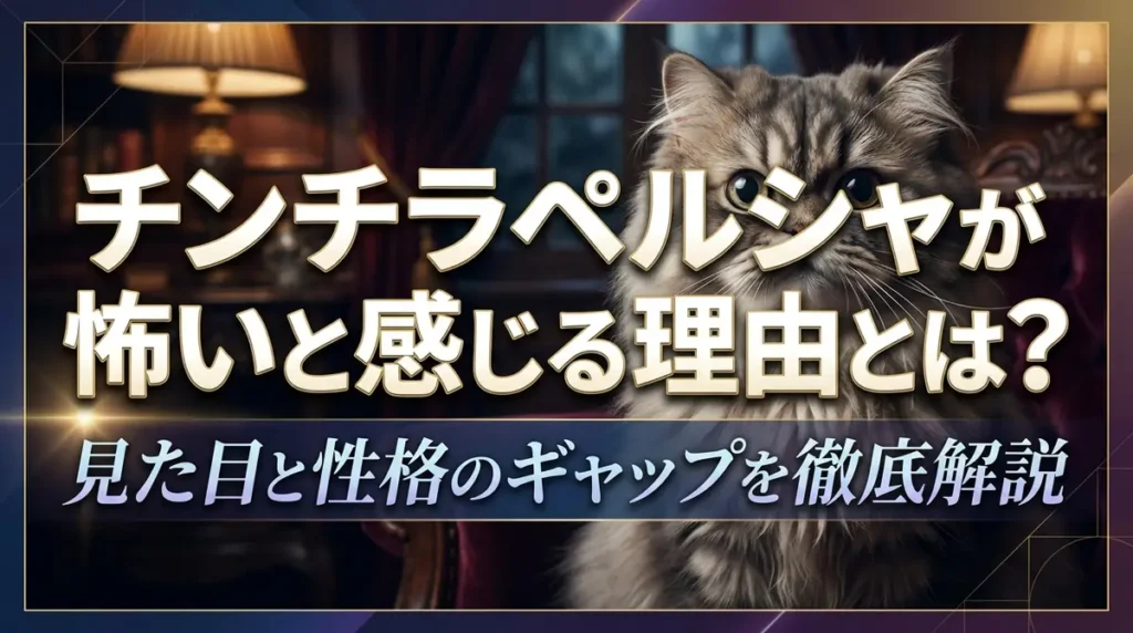チンチラペルシャが怖いと感じる理由とは？見た目と性格のギャップを徹底解説