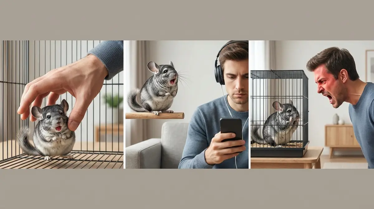 チンチラが鳴くときのNG対応3選