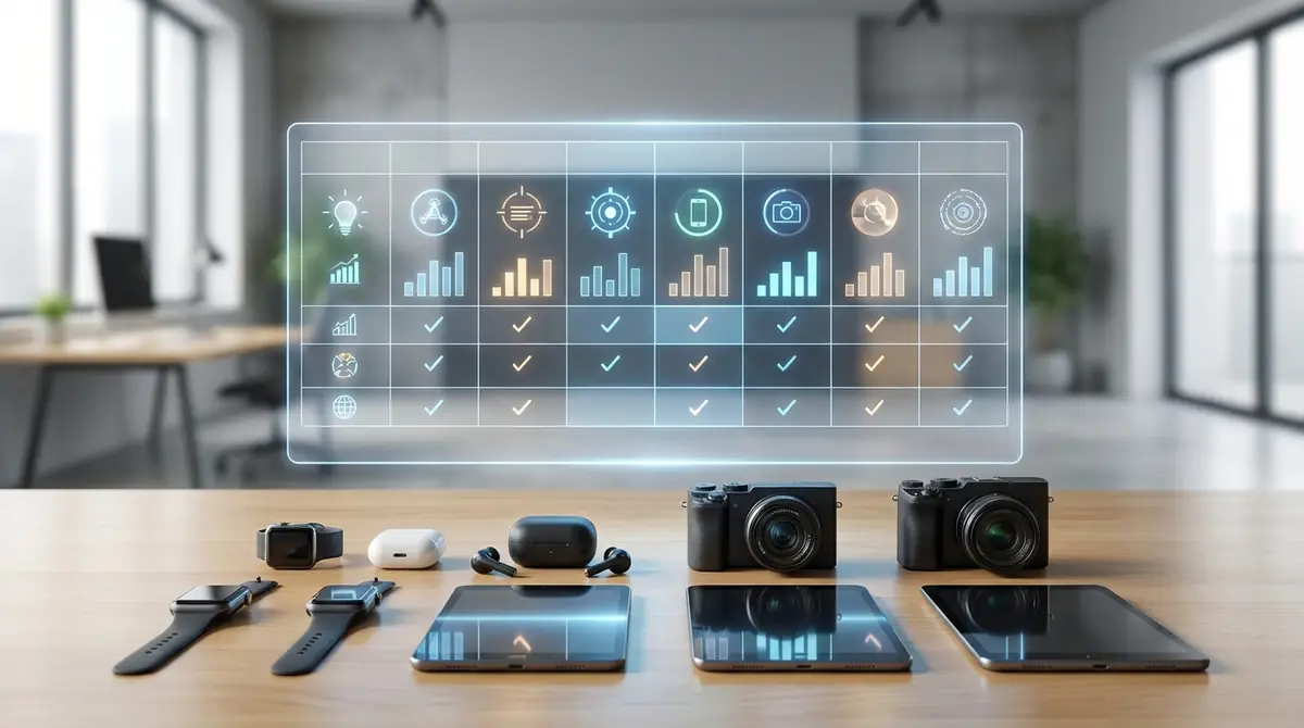 おすすめ8商品のスペック比較一覧表