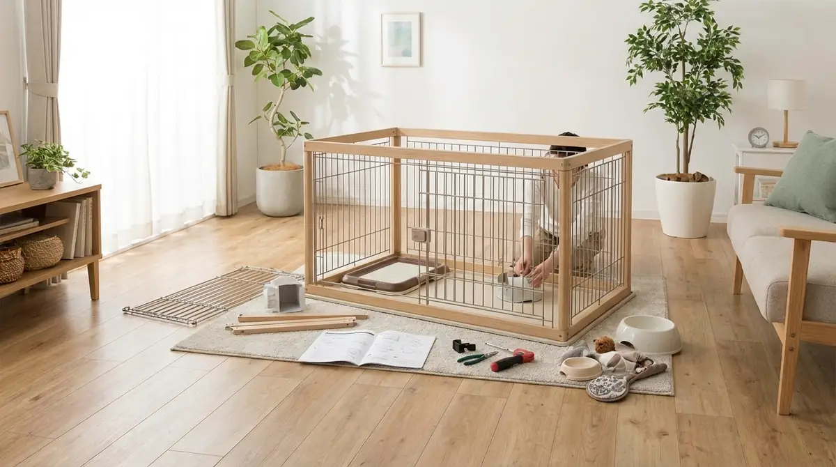 ケージが届いたら｜セットアップの流れ