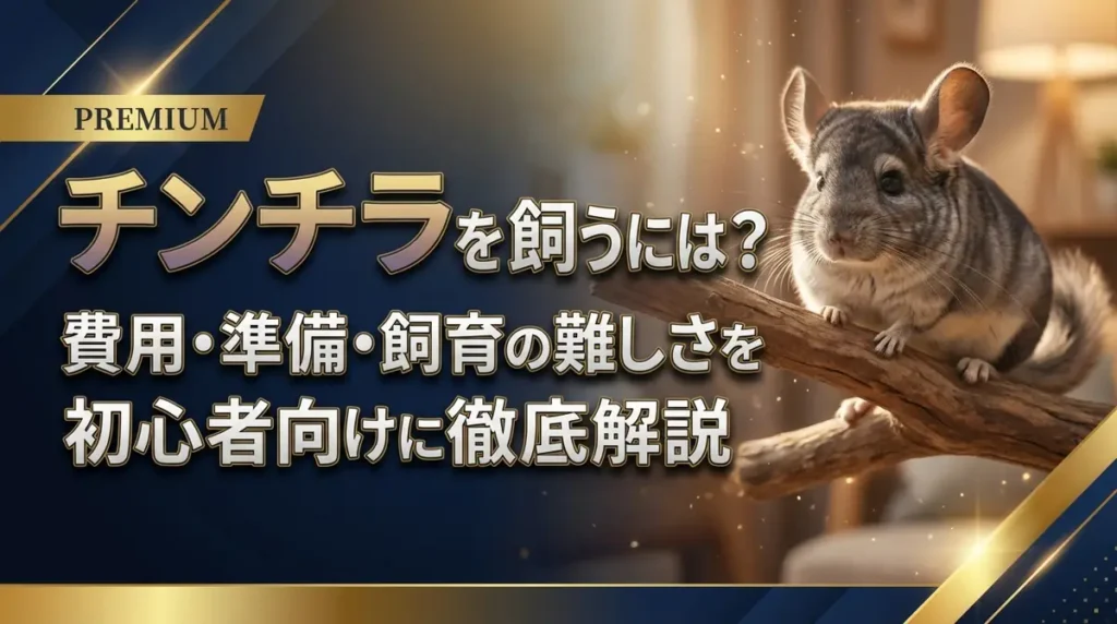 チンチラを飼うには？費用・準備・飼育の難しさを初心者向けに徹底解説