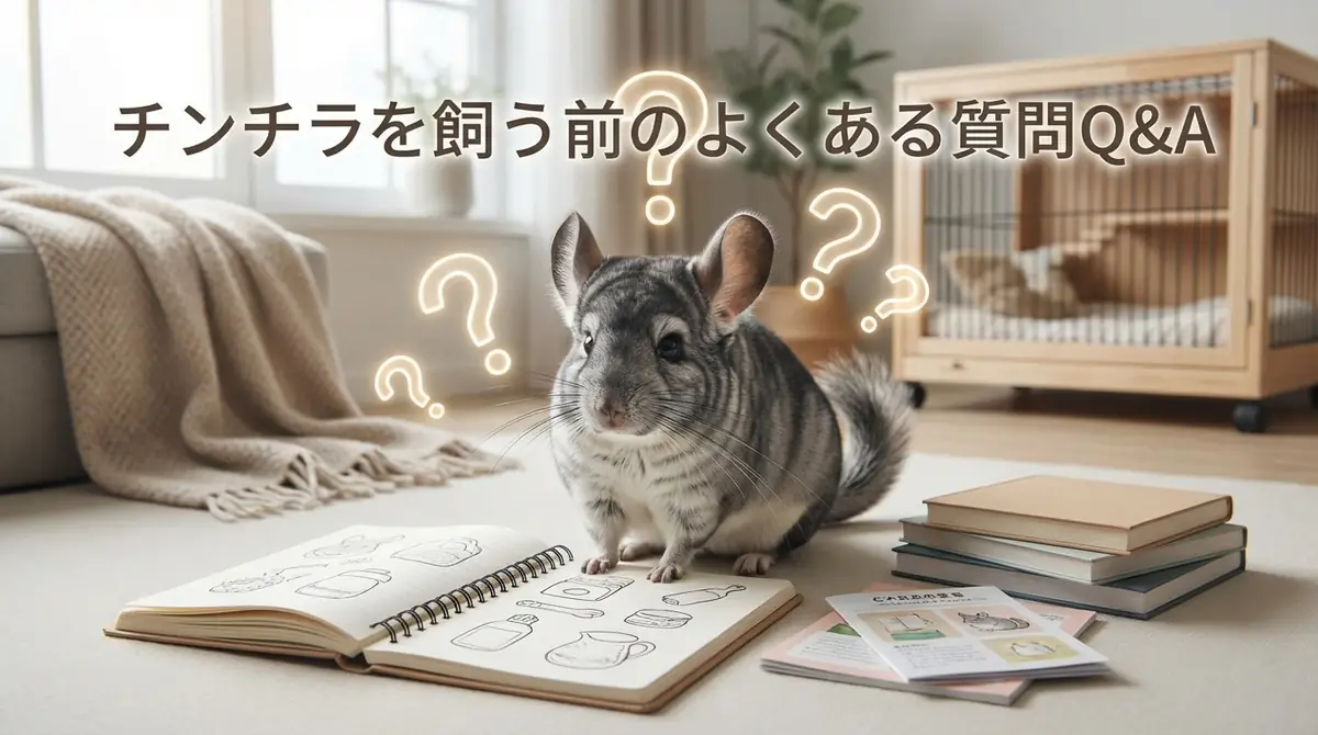 チンチラを飼う前のよくある質問Q&A