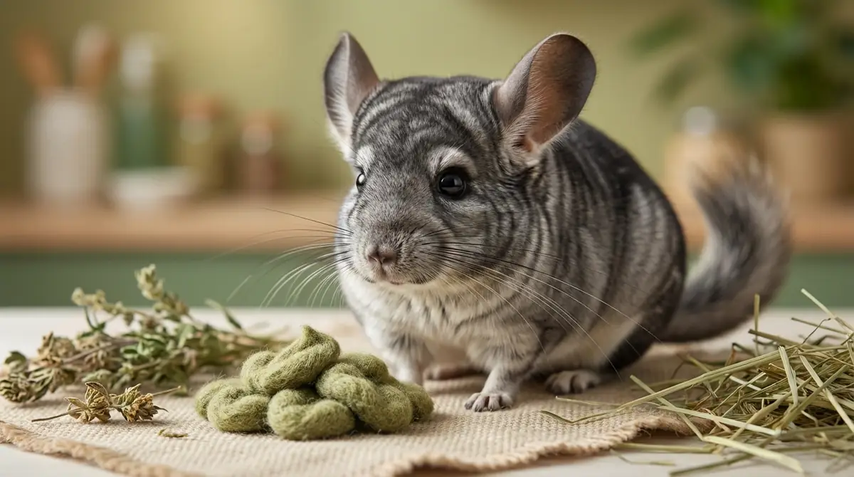 チンチラのうんちが緑色・柔らかい・臭いときの原因