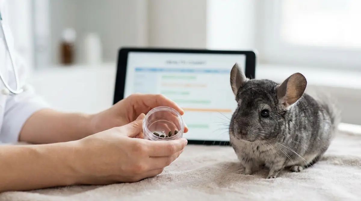 チンチラのうんちに異常を見つけたときの対処法