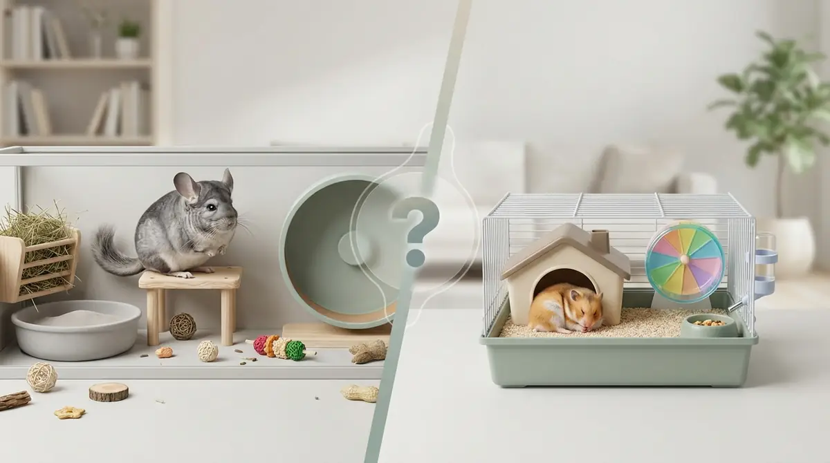 チンチラとハムスター飼育難易度を比較｜初心者向きはどっち？