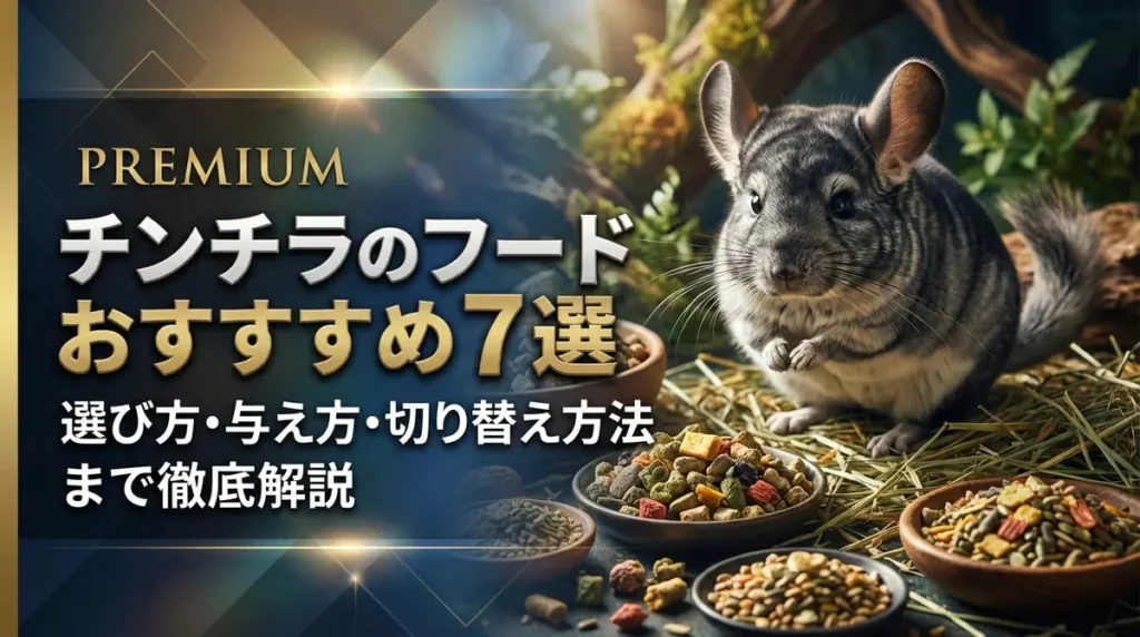 チンチラのフードおすすめ7選｜選び方・与え方・切り替え方法まで徹底解説